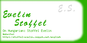 evelin stoffel business card